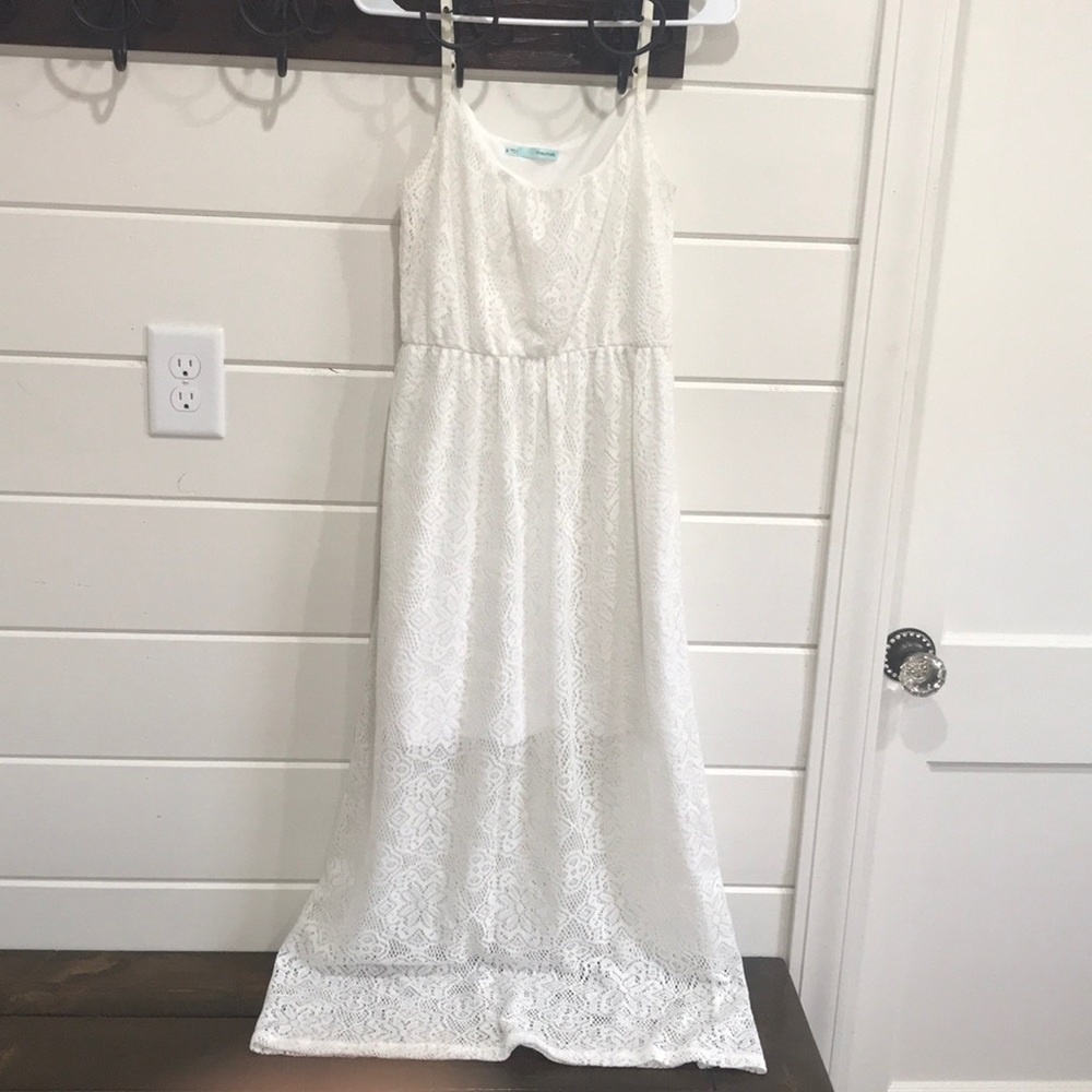 White Lace Maxi Dress